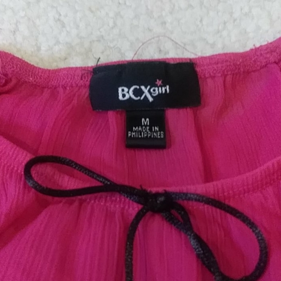 Pink Peplum 3/4 Sleeve Blouse - Picture 4 of 4